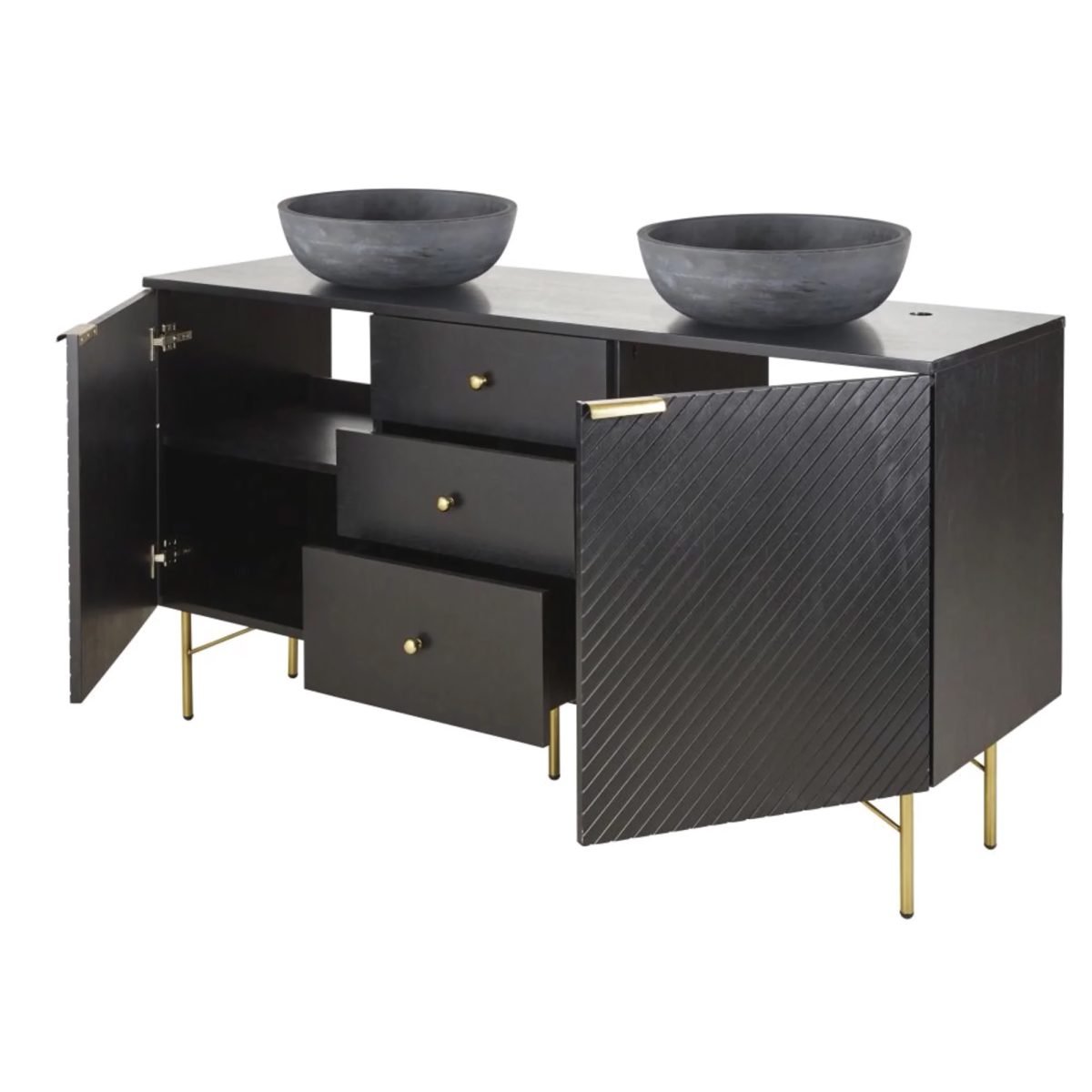 JAGGER - Banyo Lavabo Dolabı 2 Lavabolu - Görsel 3