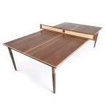 SPRING - Doğal Ahşap Kaplama & Metal Ayaklı Modern Masa Tenisi