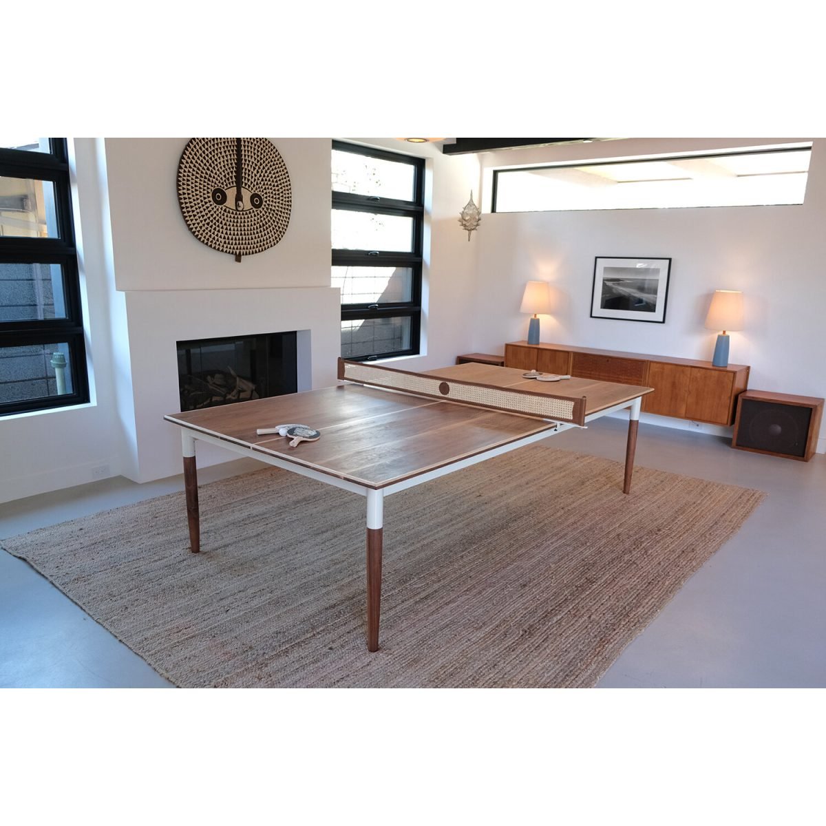 SPRING - Doğal Ahşap Kaplama & Metal Ayaklı Modern Masa Tenisi - Görsel 6