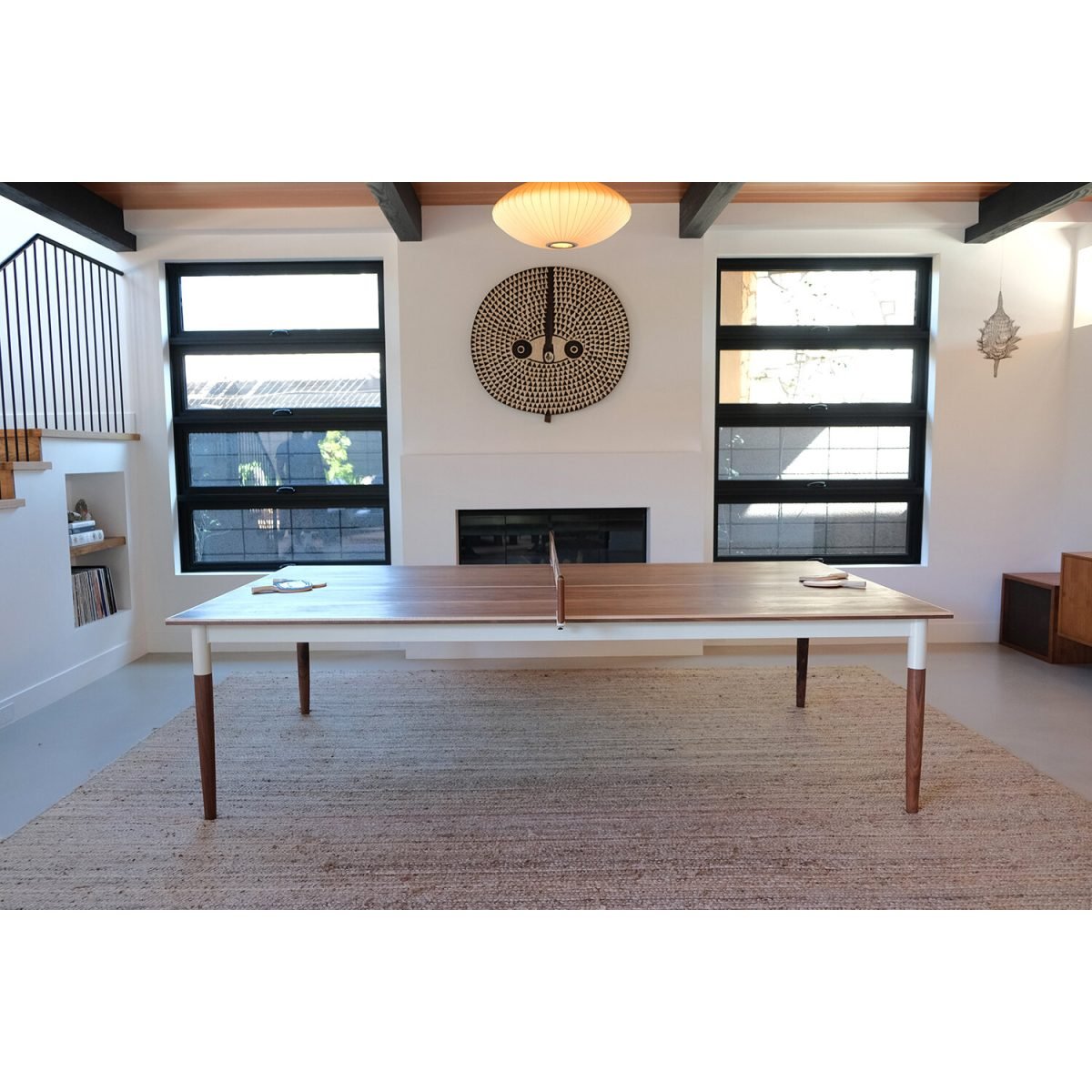 SPRING - Doğal Ahşap Kaplama & Metal Ayaklı Modern Masa Tenisi - Görsel 4