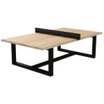 BLOCK - Doğal Ahşap Kaplama & Metal Ayaklı Endüstriyel Masa Tenisi