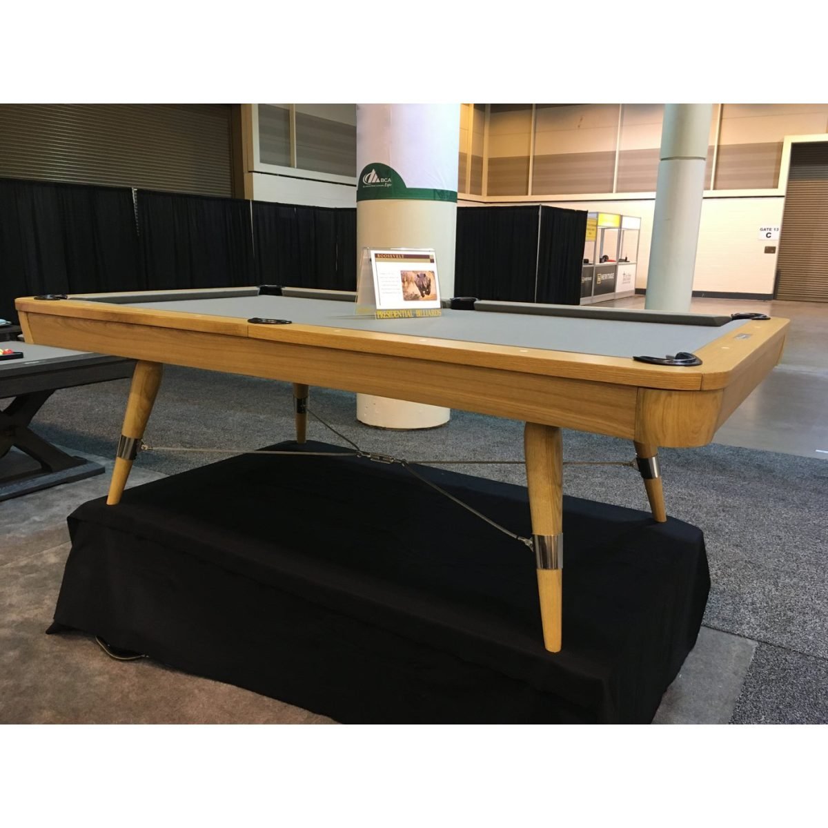 ROOSEVELT - Masif Meşe Ağacı Vintage Bilardo Masası - Görsel 5