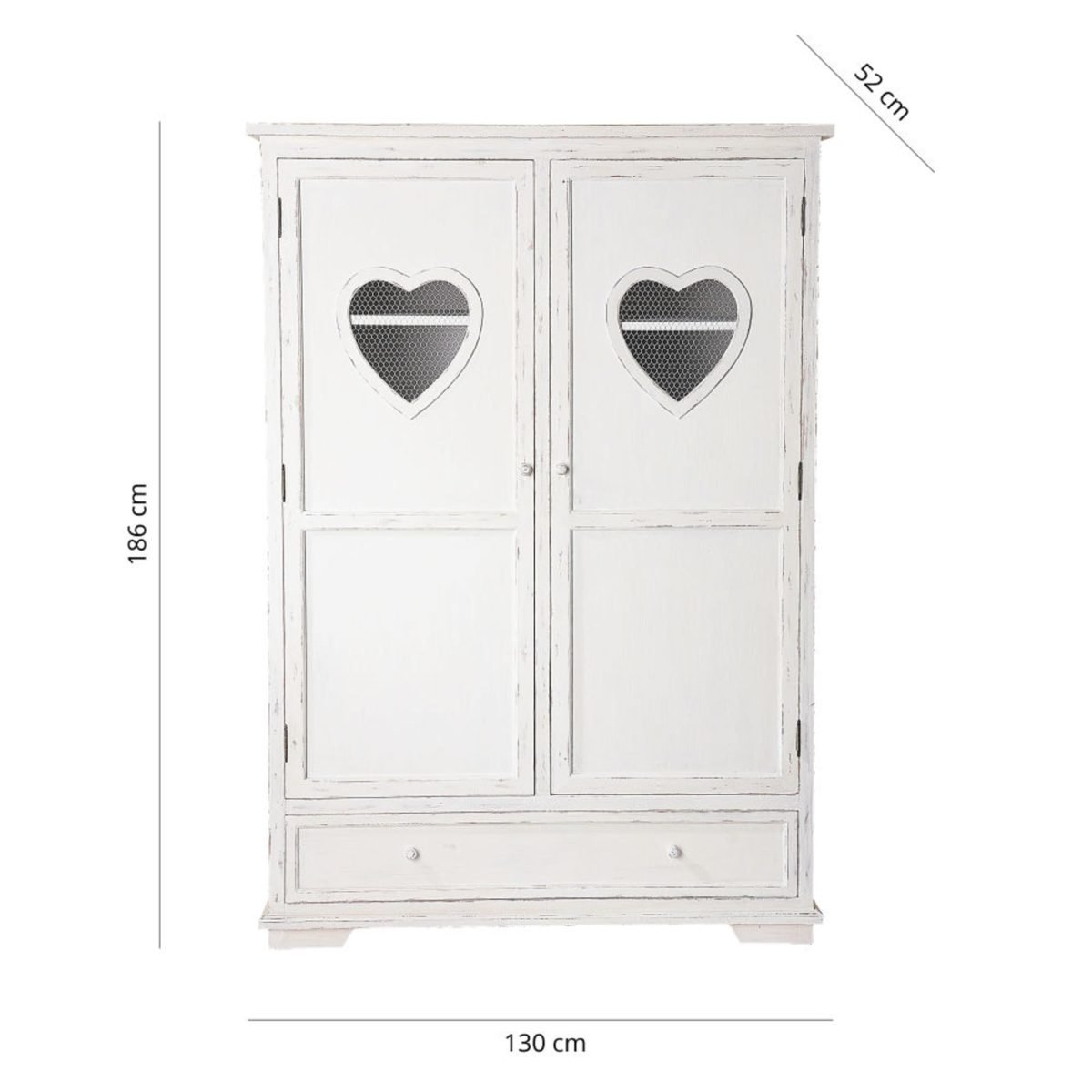 VALENTINE Çocuk Odası Gardırop 2 Kapaklı - Görsel 2