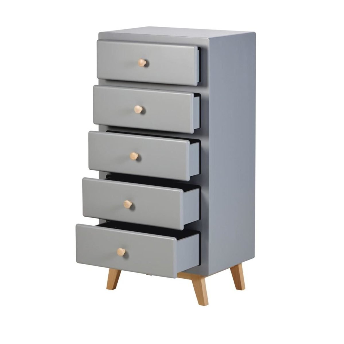 SWEET Çocuk Odası Şifonyer & Çekmeceli Dolap Gri - Görsel 2