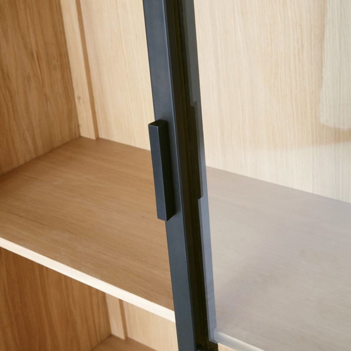 ANTOINE - Masif Kayın Ağacı & Metal Klasik Vitrin & Dolap - Görsel 4