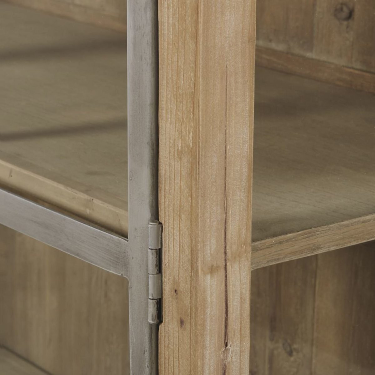 HUMP - Masif Köknar Ağacı & Metal Klasik Vitrin - Görsel 7