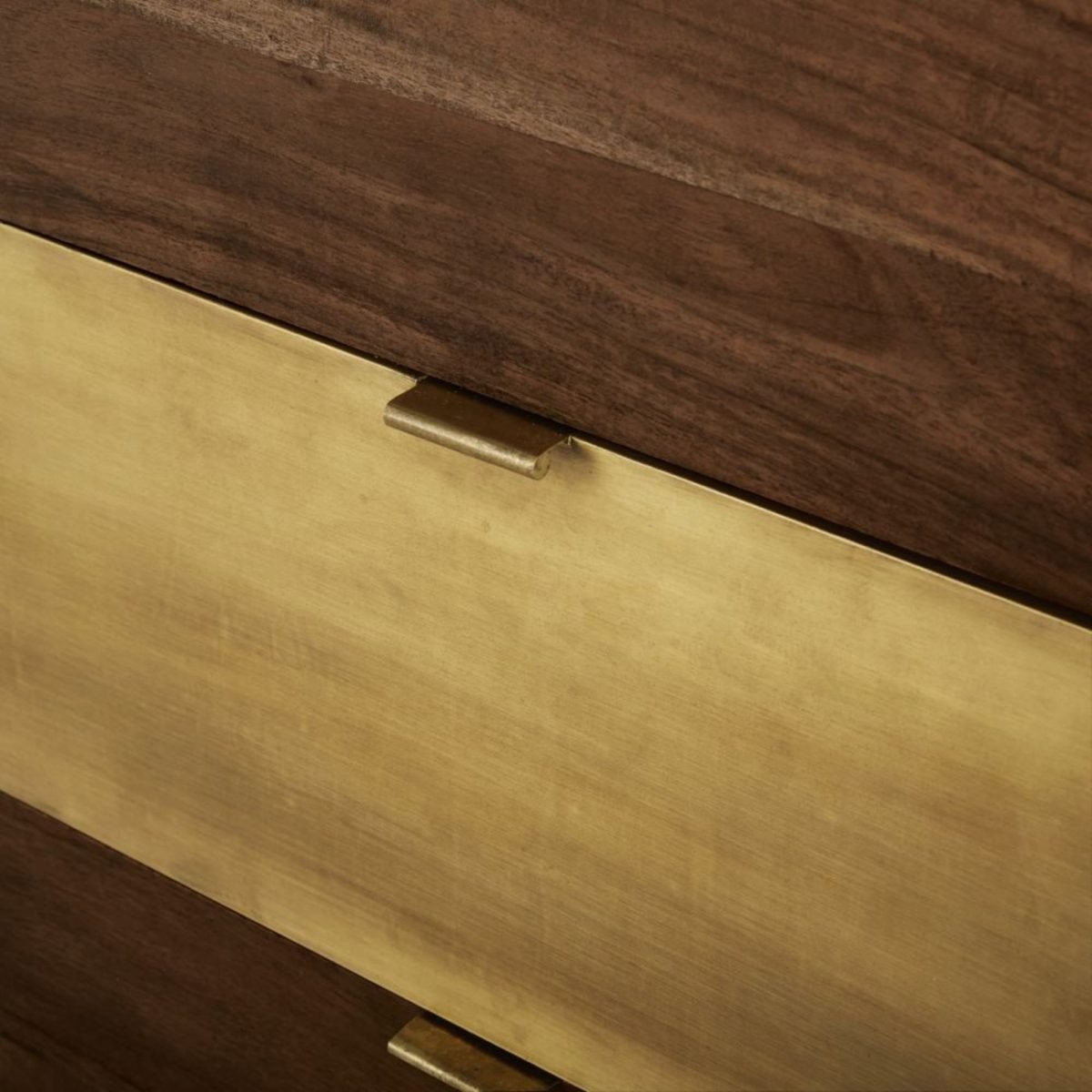 STERLING - Masif Çam Ağacı & Pirinç Vintage Vitrin & Dolap - Görsel 4