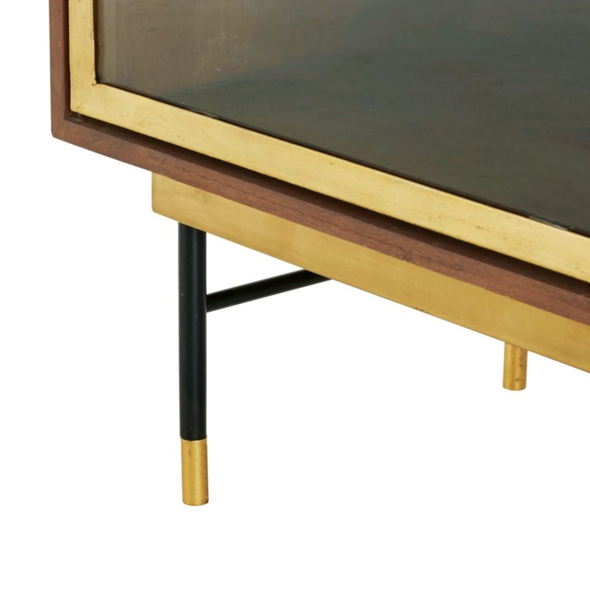 STERLING - Masif Çam Ağacı & Pirinç Vintage Vitrin & Dolap - Görsel 5