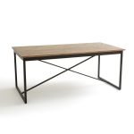 NOTHINGHAM - Masif Çam Ağacı & Metal Endüstriyel Yemek Masası