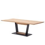 MORROW - Doğal Ahşap & Metal Modern Yemek Masası