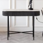 ZERRA  - Masif Kayın Ağacı & Metal & Mermer Vintage Dresuar