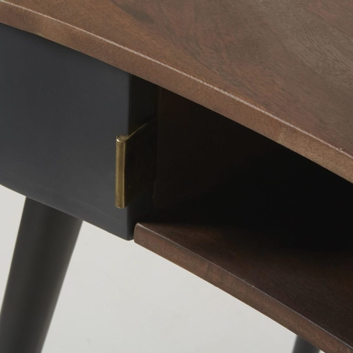 STERLING - Doğal Ahşap Kaplama & Metal Contemporary Çalışma Masası - Görsel 5