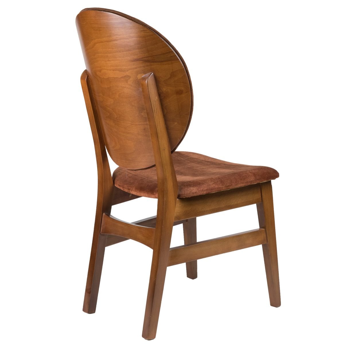 ERGE – Modern Kadife & Ahşap Sandalye - Görsel 3