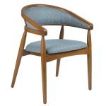 OBRES – Masif Ahşap & Kumaş Retro Sandalye