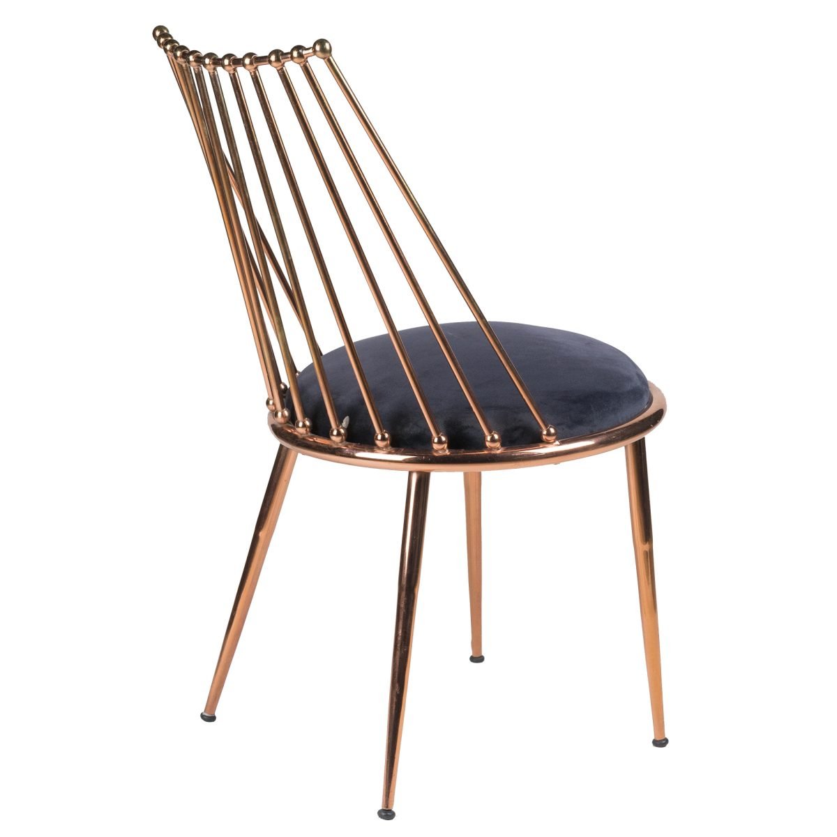 ROSA – Contemporary Bakır & Kadife Sandalye - Görsel 3