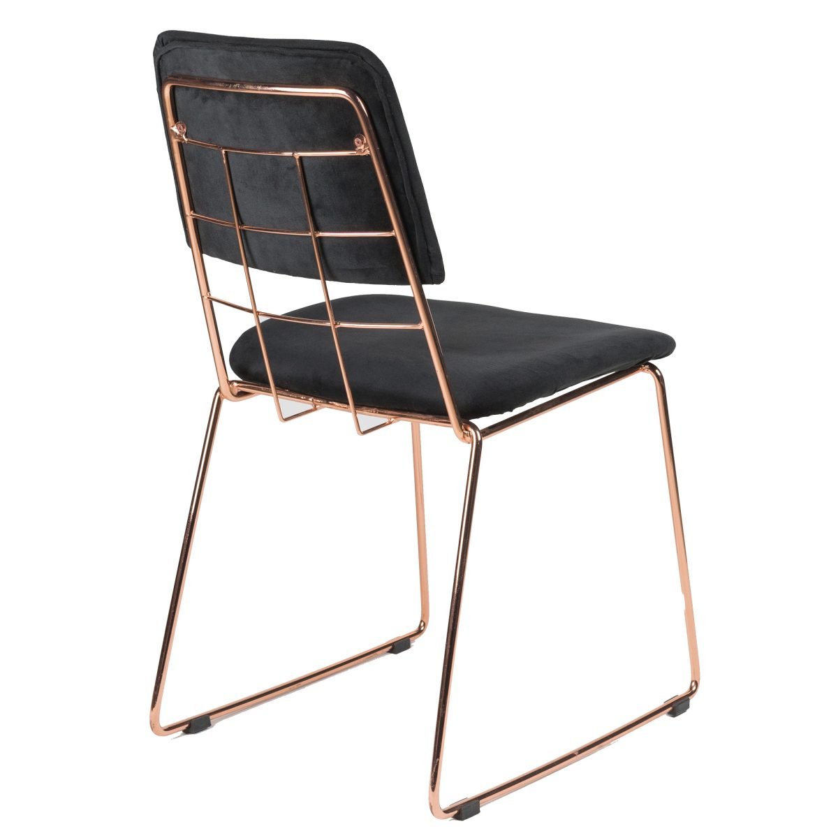 LET - Contemporary Bakır & Kadife Sandalye - Görsel 2