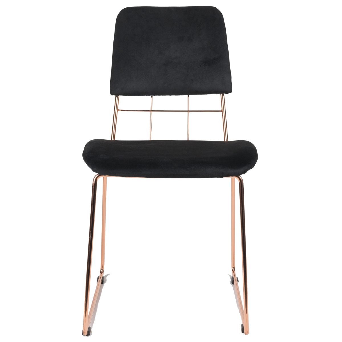 LET - Contemporary Bakır & Kadife Sandalye - Görsel 3