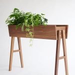 HALL - Masif Ceviz Ağacı Vintage Çiçeklik