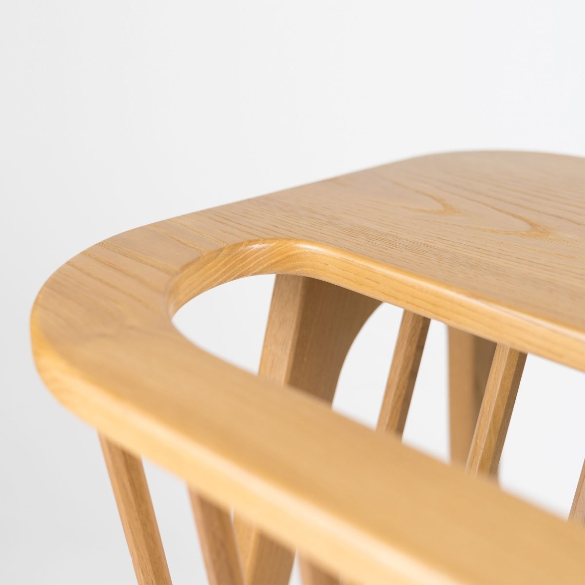 RETRO - Masif Meşe Ağacı Vintage Dergilik & Yan Sehpa - Görsel 4