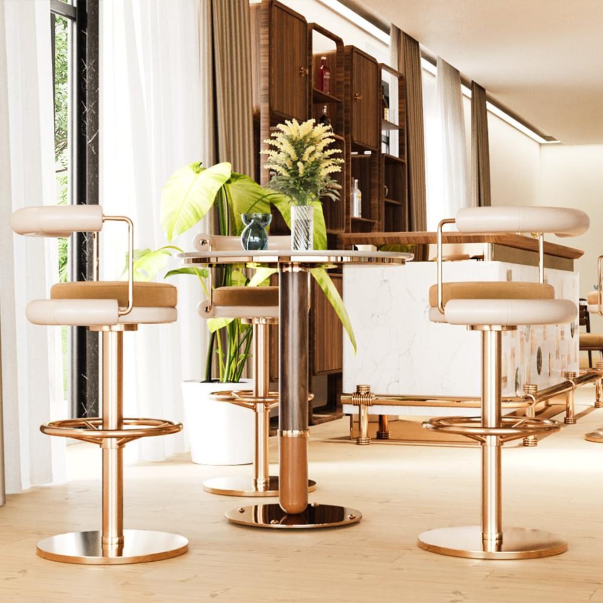 Lisbon Bistro Bar Masası - Görsel 3