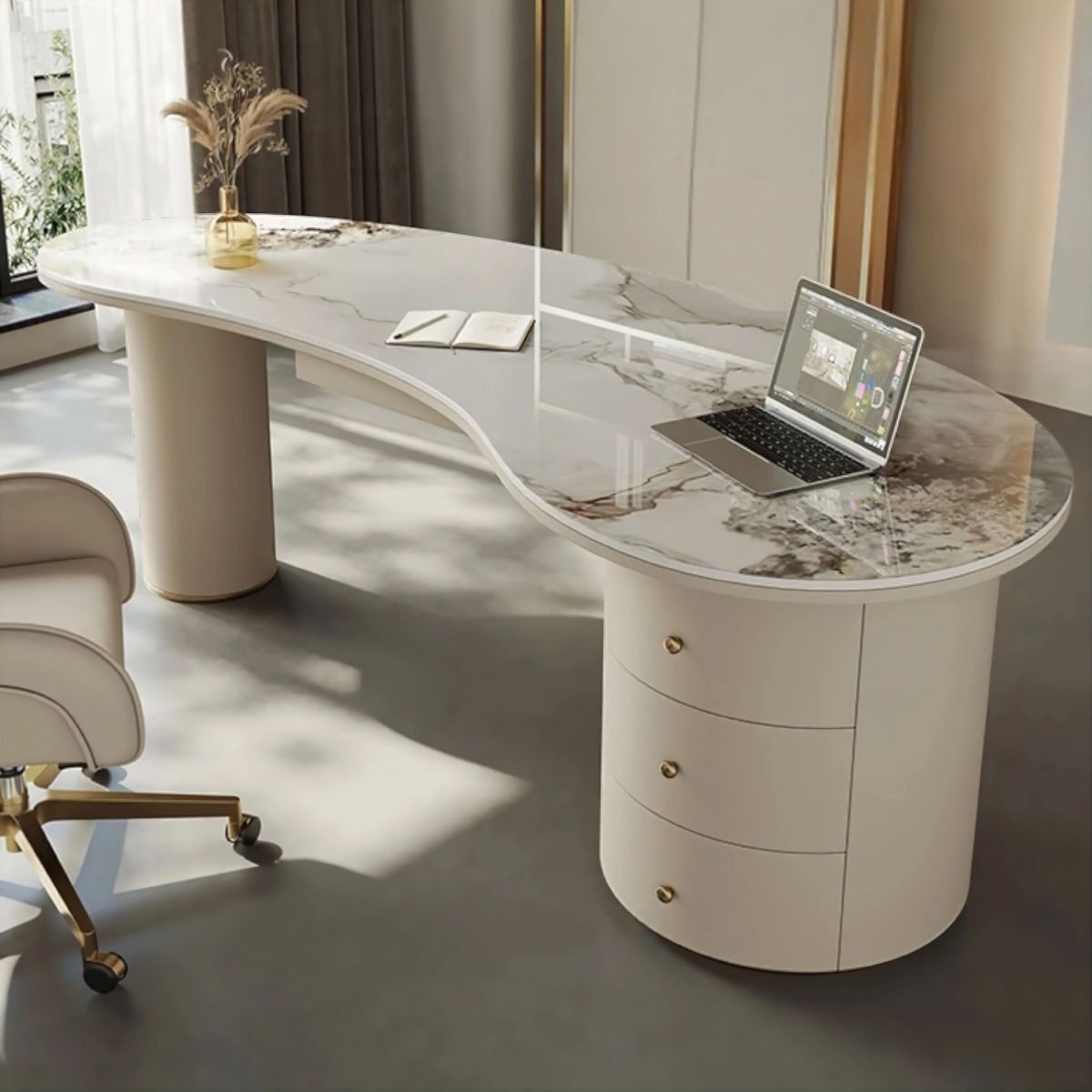 Masion Flat Çalışma Masası - Görsel 6