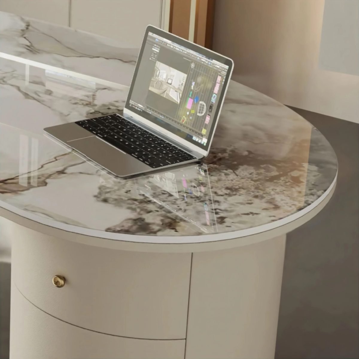 Masion Flat Çalışma Masası - Görsel 4