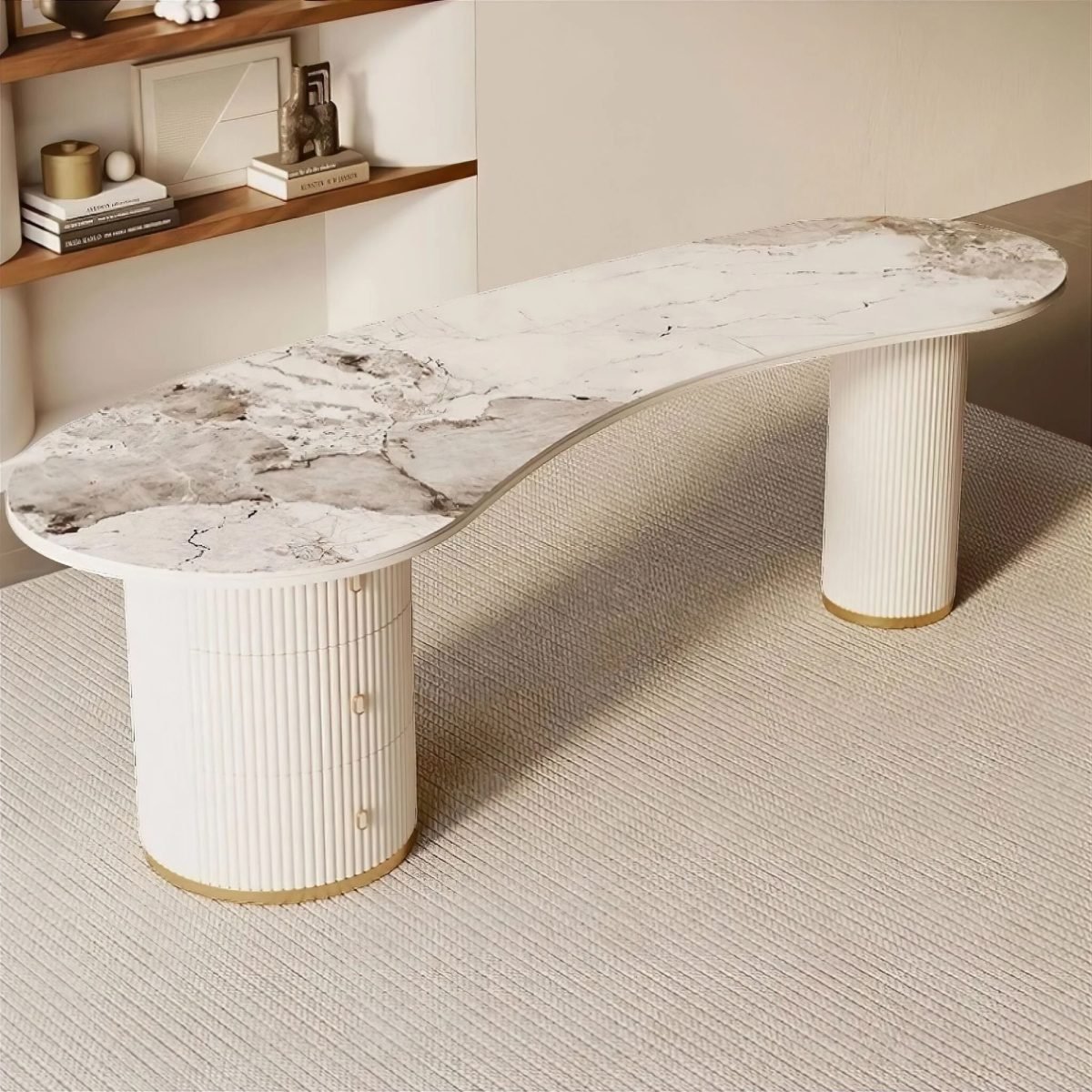 Masion Round Çalışma Masası - Görsel 5