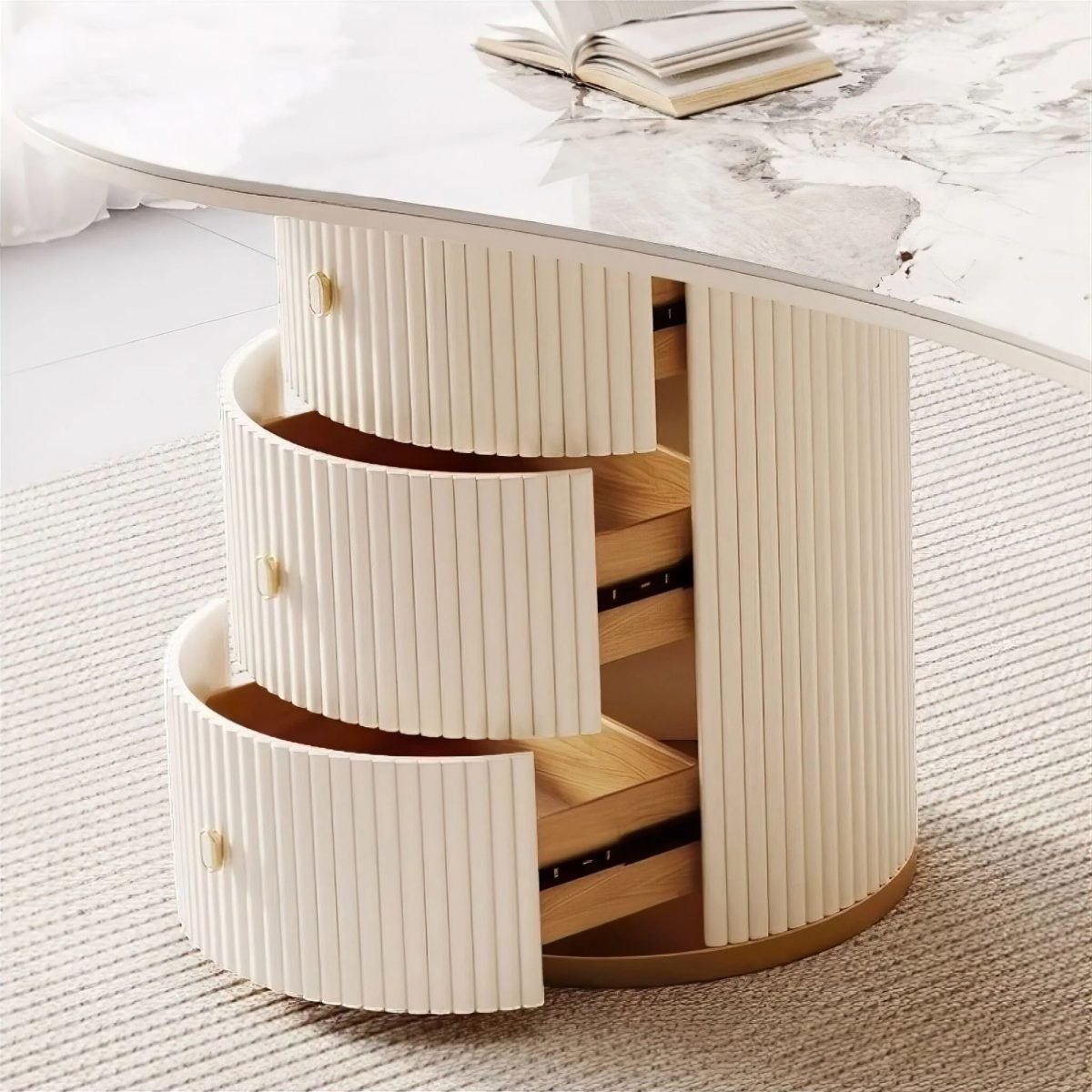 Masion Round Çalışma Masası - Görsel 4