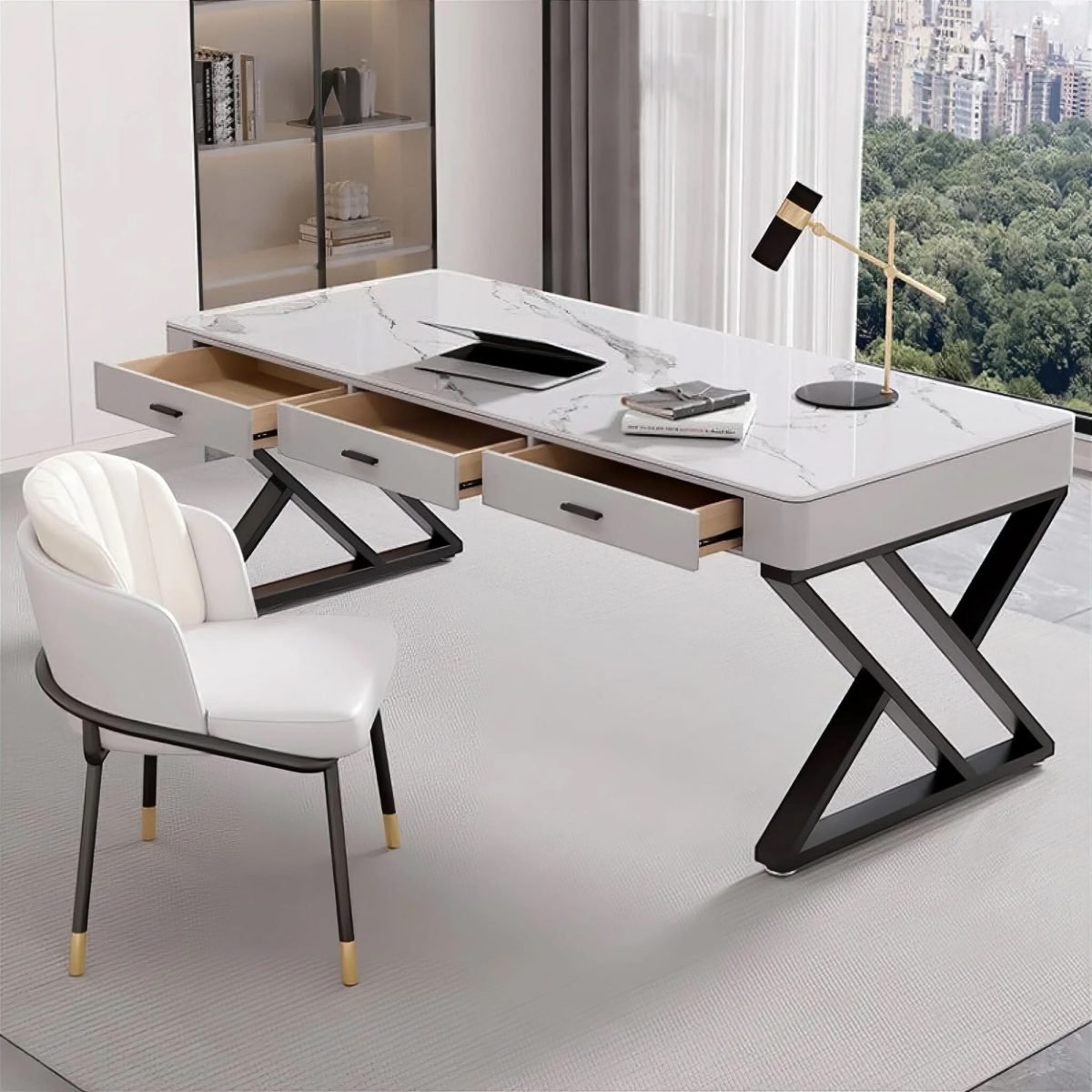 Violet Çalışma Masası - Görsel 2